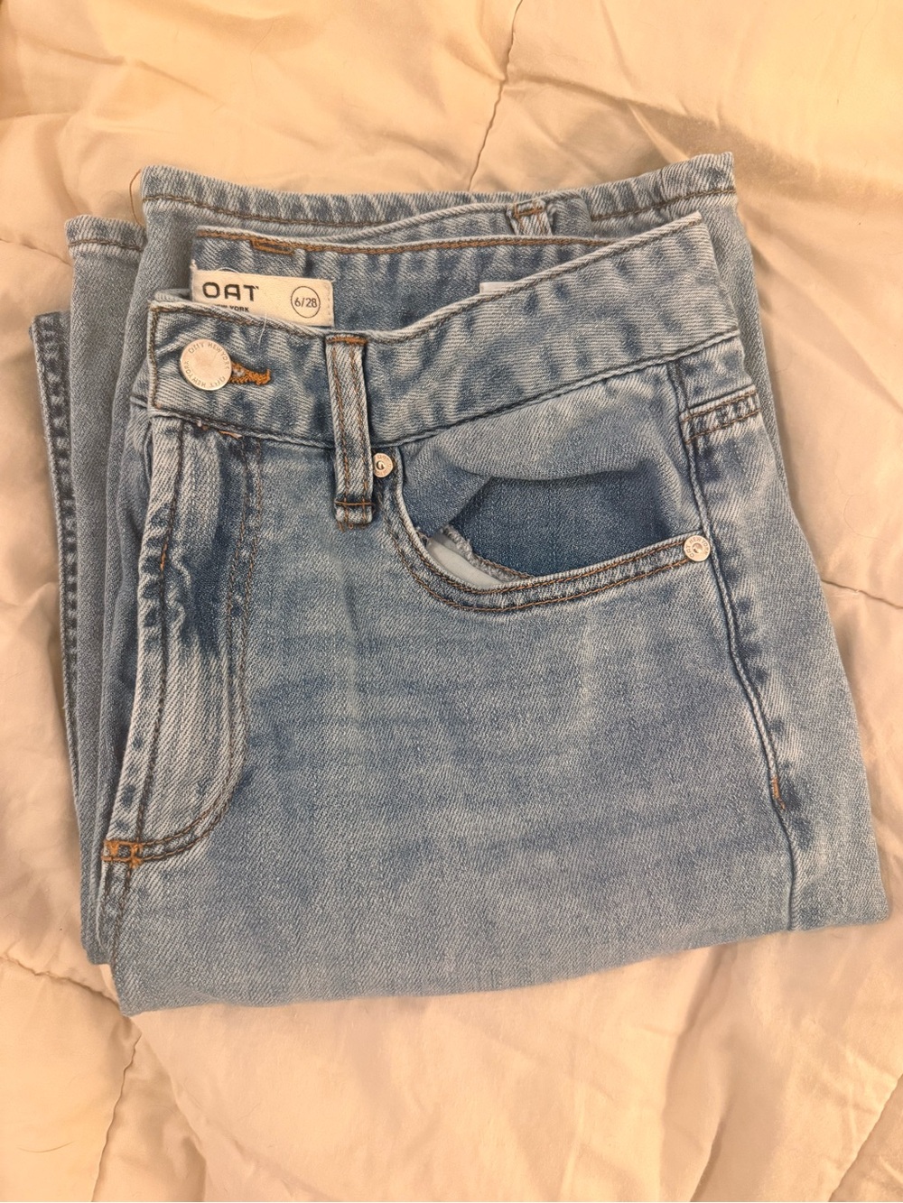 OAT NEWYORK CLOUD LUXE DENIM Light Blue Women's Jeans